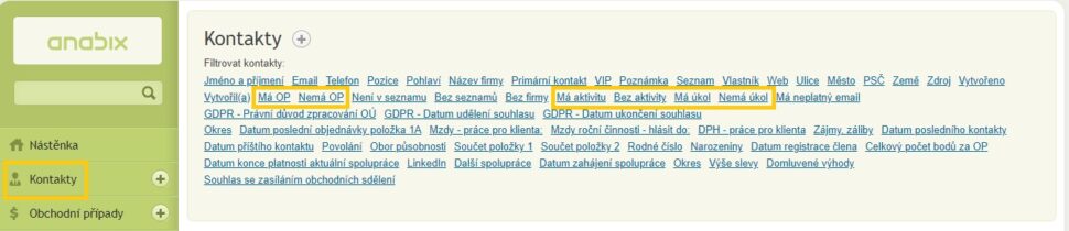 Nové speciální filtry