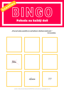 Downtime bingo obr1