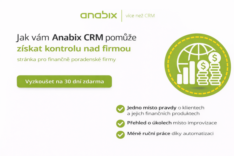 CRM systém pro&nbsp;finanční poradenství | Anabix