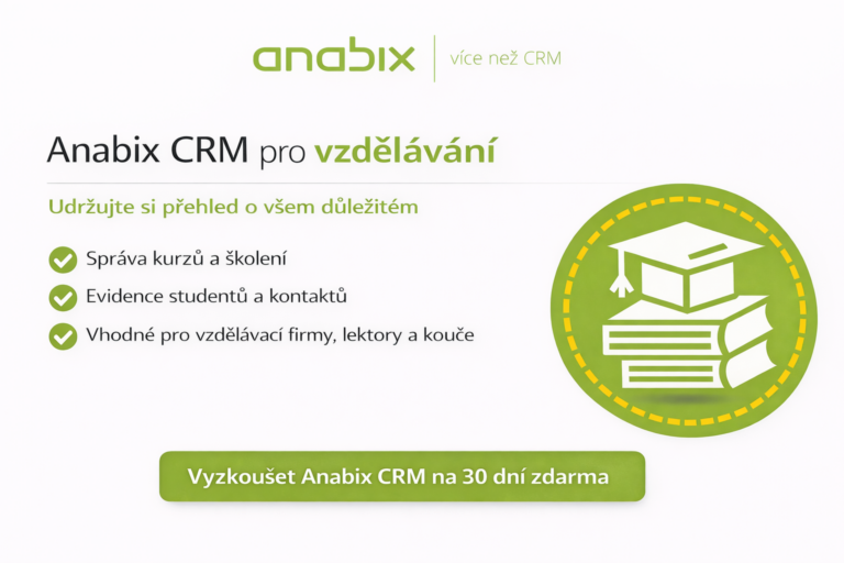 CRM systém pro&nbsp;vzdělávací firmy | Anabix