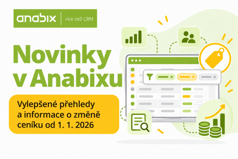 Vylepšené přehledy v Anabixu a změna ceníku od 1. 1. 2026