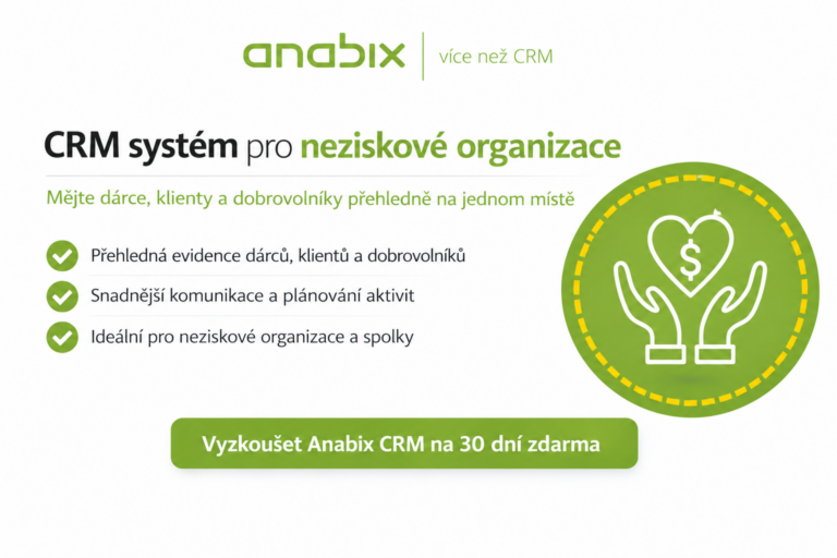 CRM systém pro&nbsp;neziskové organizace
