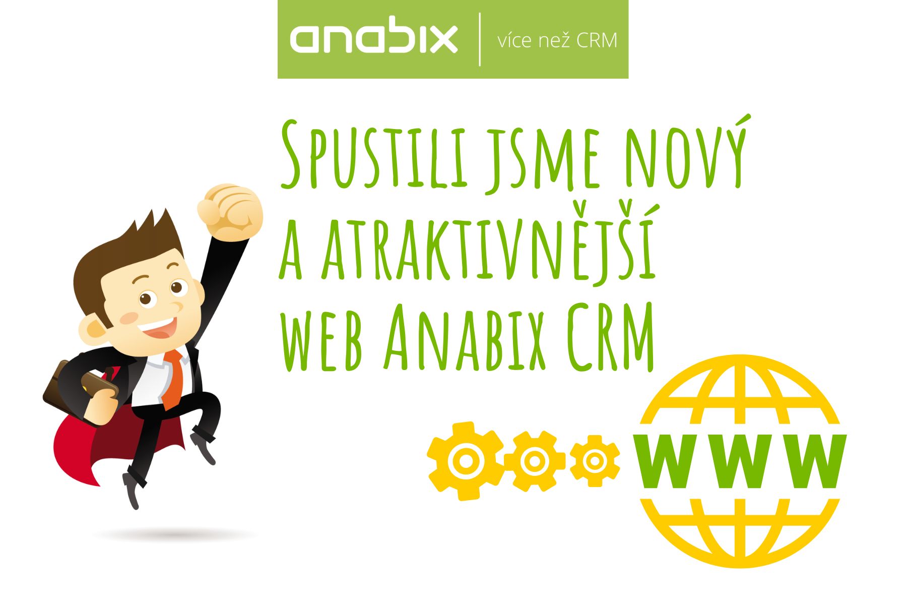 Spustili jsme nový a atraktivnější web Anabix CRM